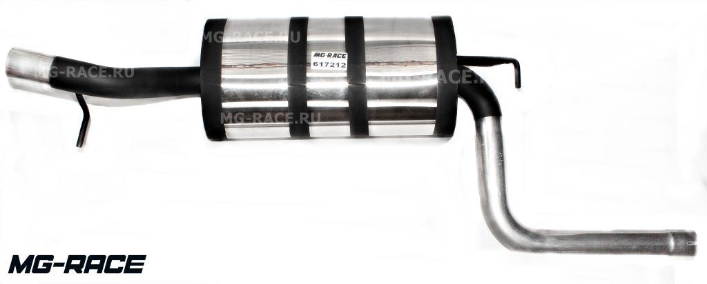 глушитель прямоточный turbo 1 (без камеры) mazda 3 bk,bl 1.6-2.0л.